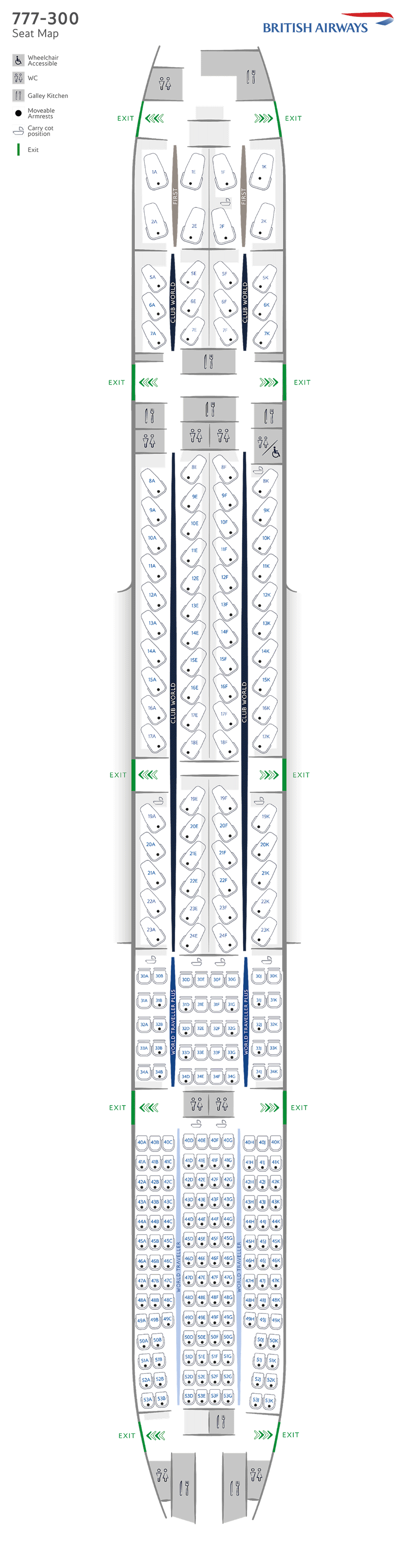 B777-300 seatmap