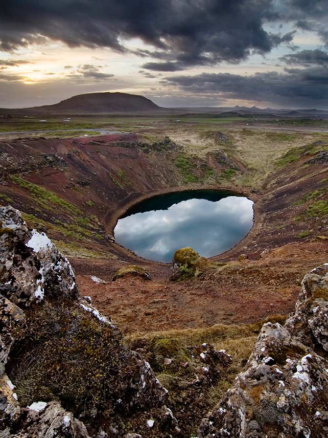 Kerid Crater in Iceland. Photo credit: Peter Dowell (peterocks).