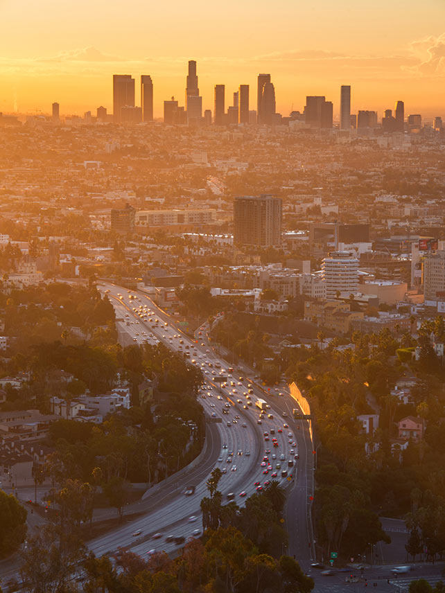 Sunrise over Downtown Los Angeles. ©TerenceLeezy.