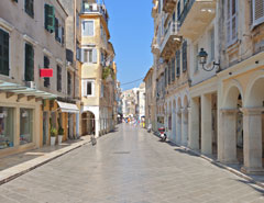 Street in Corfu City.