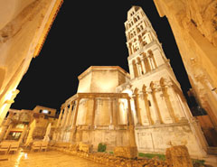 Diocletian Palace in Split, Croatia.