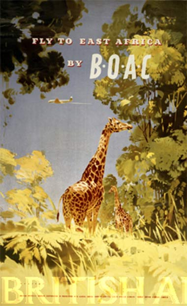 Poster 1950s About Ba British Airways
