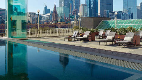 Accommodation - The Langham Melbourne - Pool view - Melbourne