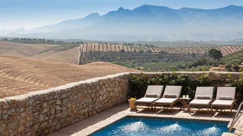 Accommodation - Cortijo del Marqués  - Pool view - Granada