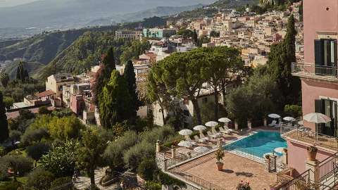 Acomodação - Grand Hotel Timeo, A Belmond Hotel, Taormina - Vista para a Piscina - Taormina, Sicily