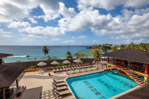 Accommodation - Grafton Beach Resort - Pool view - Tobago