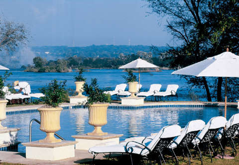 Accommodation - The Royal Livingstone Victoria Falls Zambia Hotel - Pool view - Livingstone