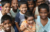 Children at Sreepur village.