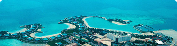 Aerial view of Bahrain.