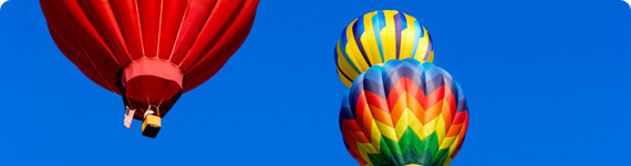 Hot air balloon flight to Denver.