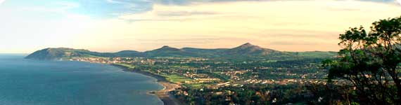 View of the Dublin coastline.