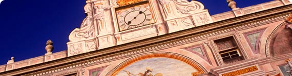 Façade of Genoa building.