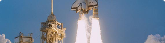 Space shuttle in Cape Canaveral.