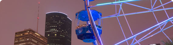 Houston view by night.