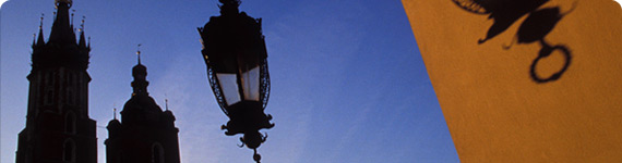 Silhouette of Wawel Cathedral in Krakow.