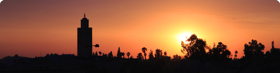 Sunset in Marrakech.