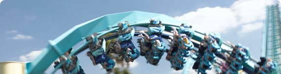 Theme park ride in Orlando.