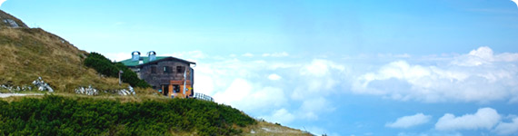 Aerial view of hills near Salzburg.