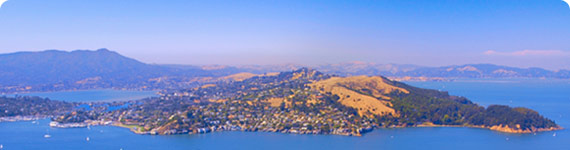 Aerial view of San Francisco.