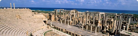 The theatre at Leptis Magna.