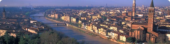 Aerial view of Verona.