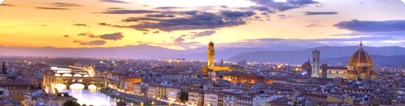 Arial view of Florence.