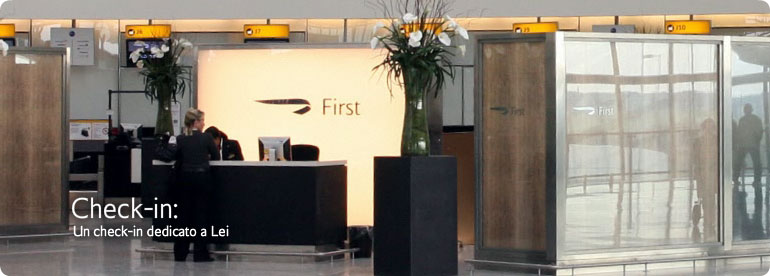 Check-in dedicato a Lei.