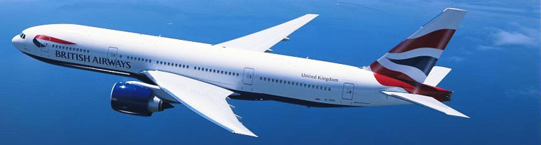 A British Airways aircraft in flight.