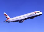 An Airbus A321 in flight.