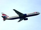 A Boeing 767 in flight.