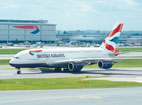 An Airbus A380 in BA livery.
