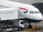 A British Aiways Airbus at London Heathrow.