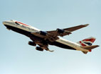 A Boeing 747-400 in flight.