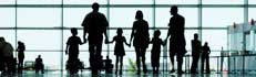 Family at an airport.