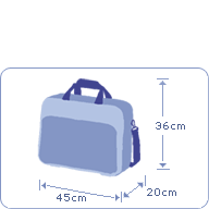 Laptop bag dimensions.