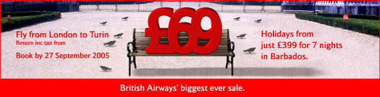 British Airways biggest ever sale.