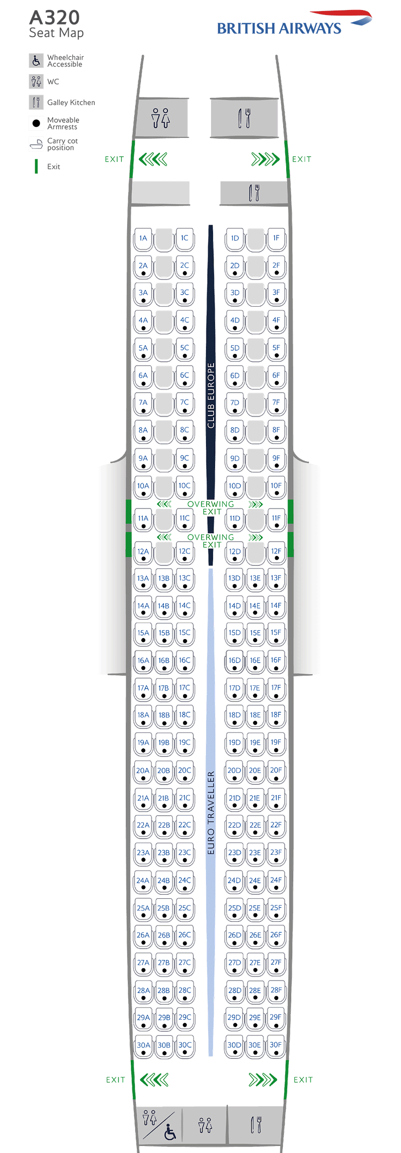 A319-131 seatmap