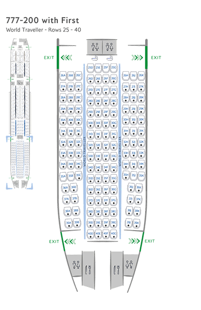 World Traveller Seat Maps Information British Airways