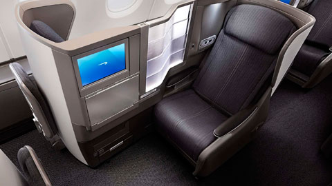 空中客车 A380 飞机上的 Club World 座位。