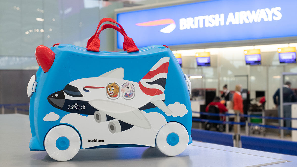 La maleta Trunki de British Airways: Amelia la avioneta.