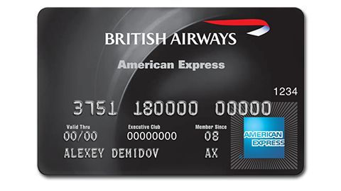 Tarjeta British Airways American Express Premium.