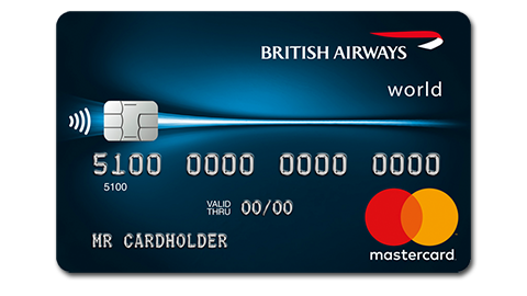 Card art for BA branded Mastercard issued by Russian Standard Bank. 