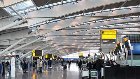 Terminal 5 dell'aeroporto di Heathrow.