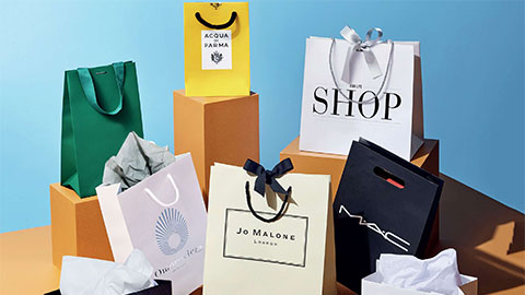 Collection of gift bags.