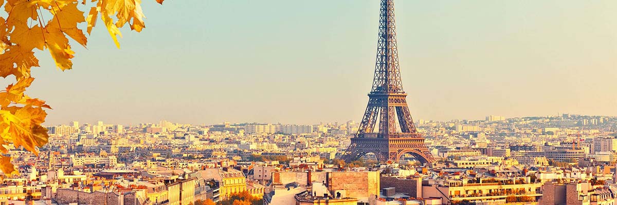 The Eiffel Tower in Paris.