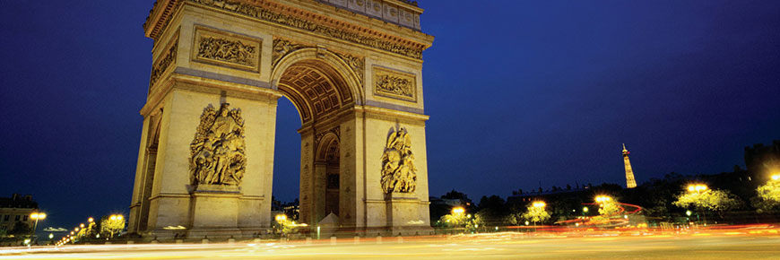 Champs-Élysées and Arc de Triomphe.