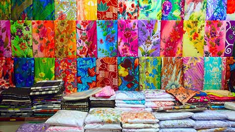 colored textile.