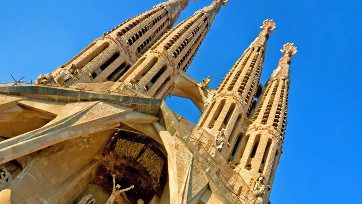 La Sagrada Familia en Barcelona.