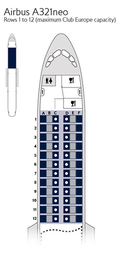 british airways euro traveller seat map