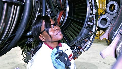 Tsungi Maruta a British Airways engineer.